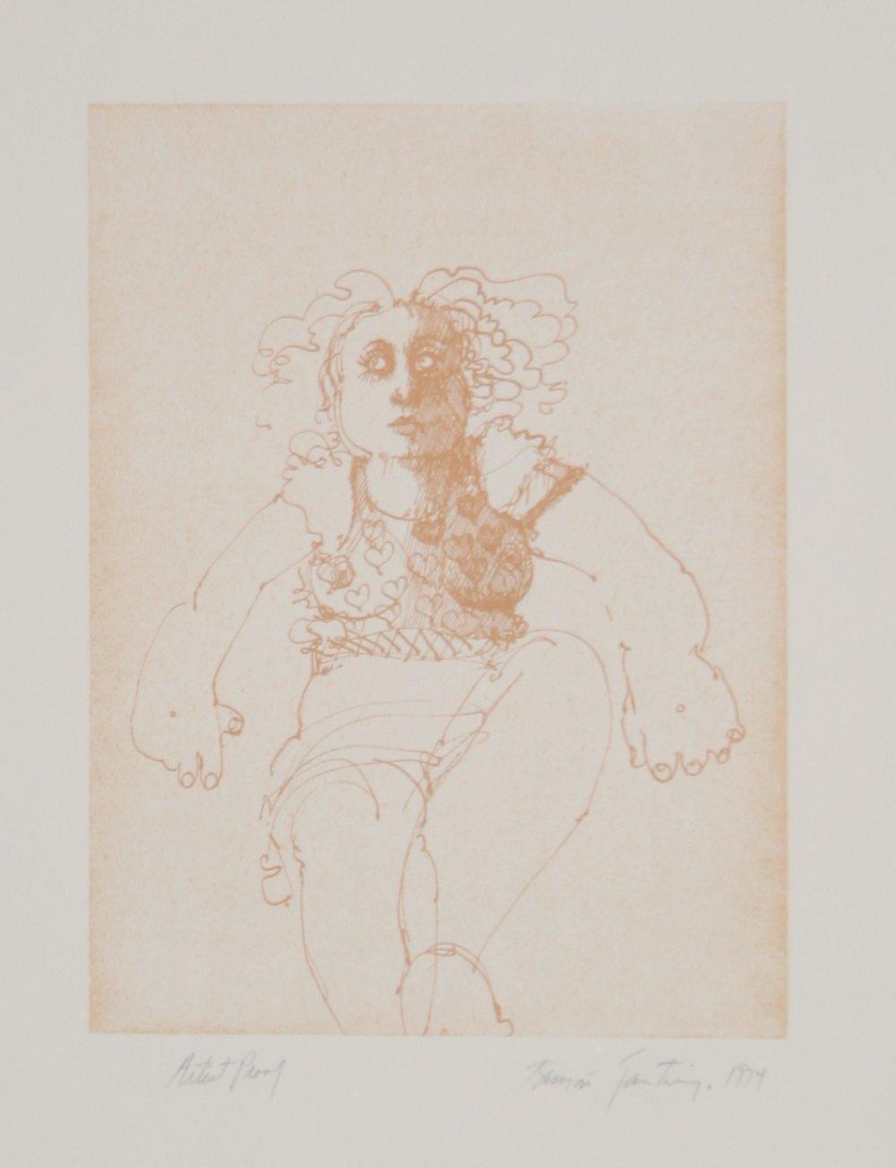 Ramon Santiago, Alice in Wonderland, Screenprint, signed and numbered in pencil