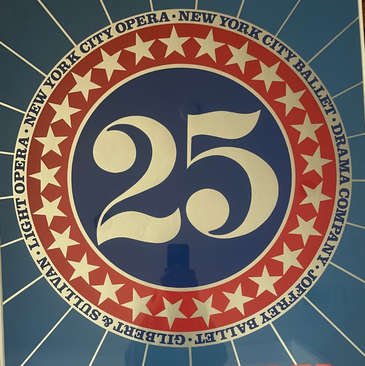 Robert Indiana – New York City Center 25th Anniv Ltd Ed Serigraph Poster 1968