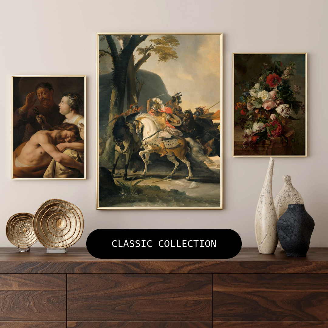 3 Pcs Classic Wall Art Set | Vintage Oil Painting | Printable digital download