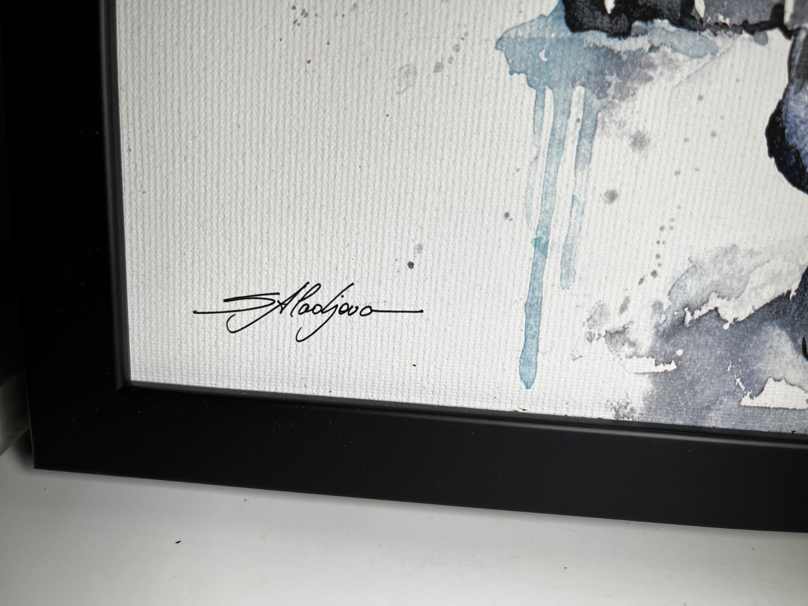 SlaviART Black Panther Watercolor Fine Art Print Slaveika Aladjova – 11 x 15 in