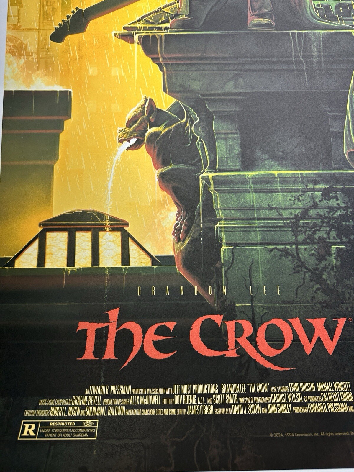 “The Crow” Green Variant Edition Art Print Giclee By Pablo Olivera XX/75