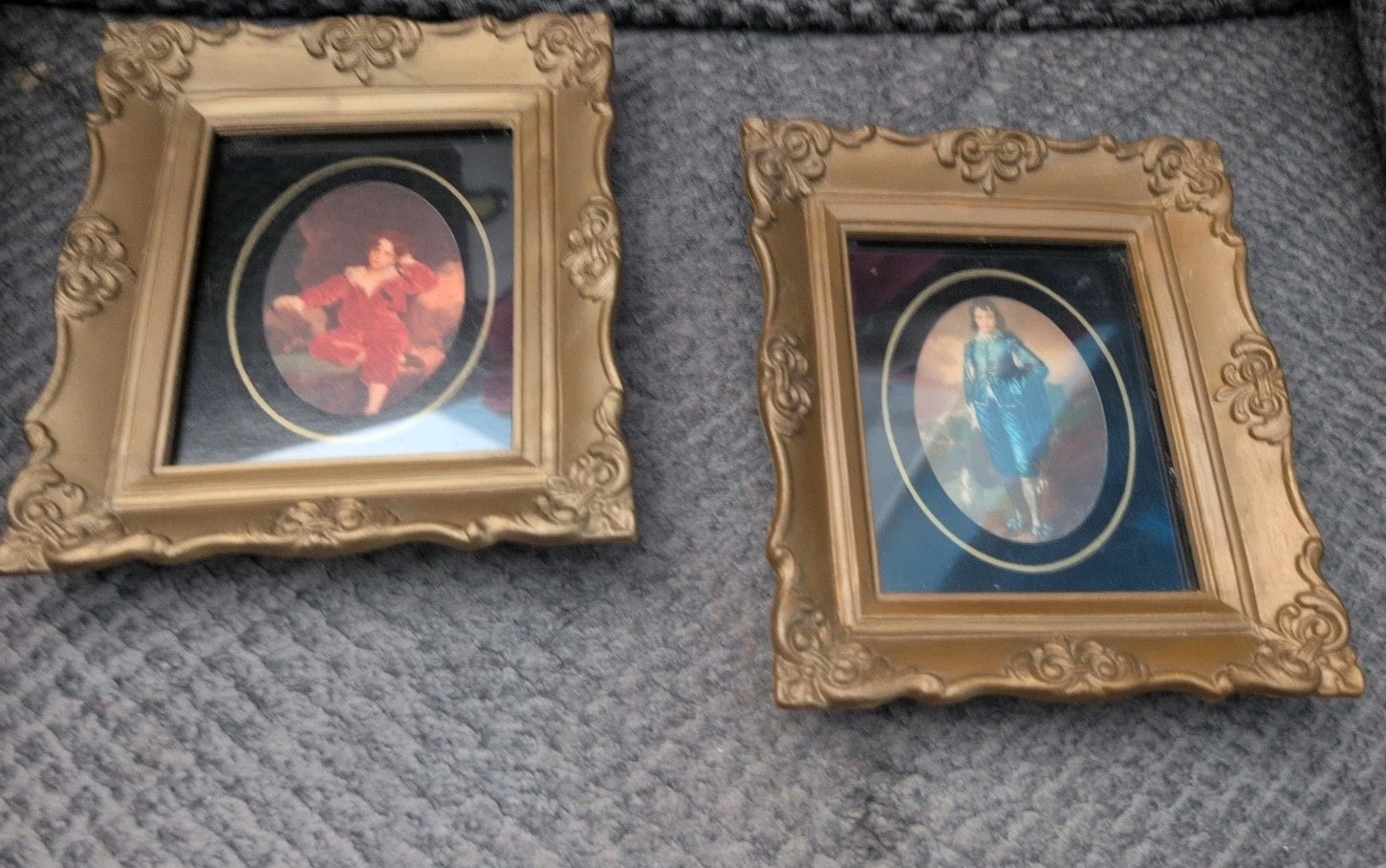 Vintage Framed Prints of The Red Boy by Sir Thomas Lawrence & “The Blue Boy” USA