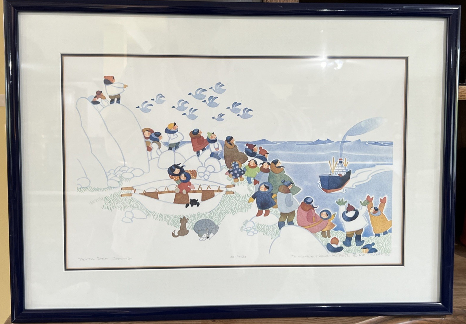 Rie Munoz North Star Coming Signed Alaska Art Print Framed Limited Edition Litho