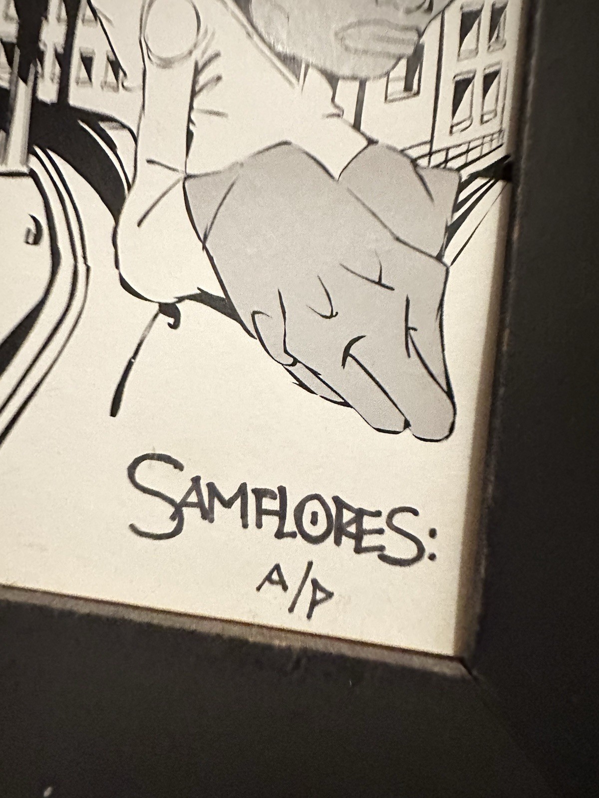 Sam Flores signed print Artist proof upper playground train graffiti