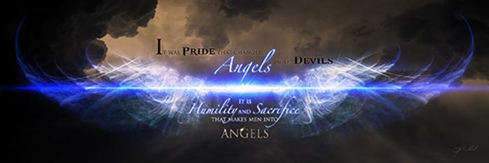 Men Into Angels by Jason Bullard Art Print Police Blue Line Poster 12×36