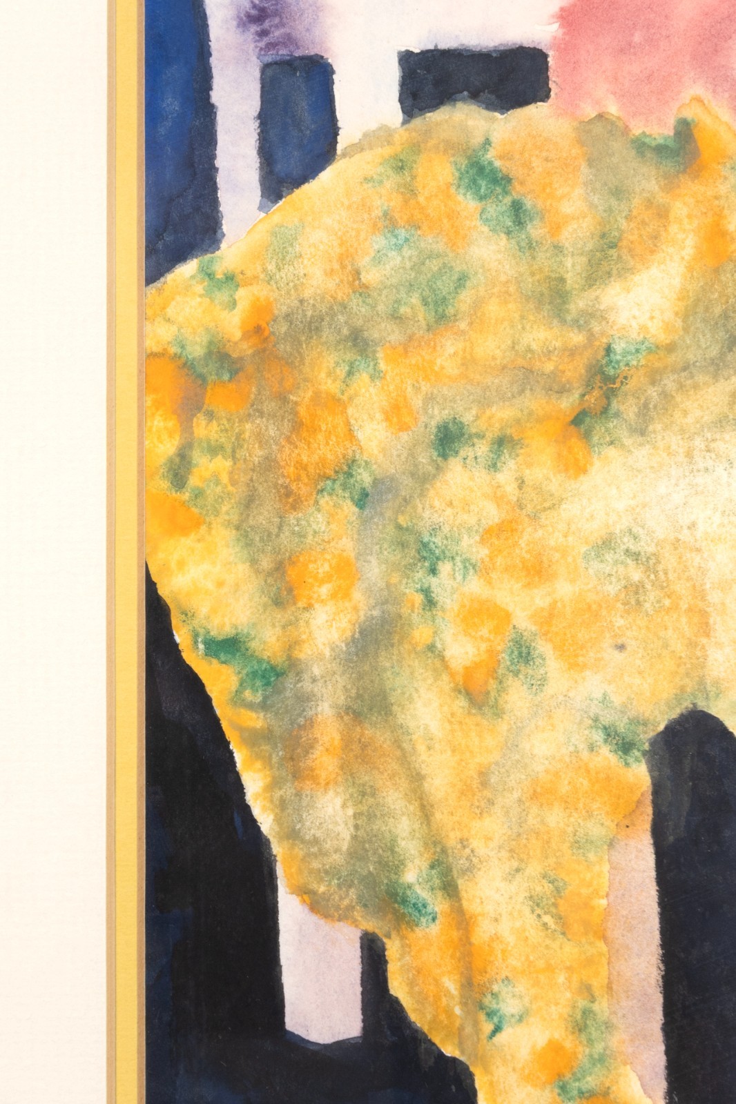 Chuck Bouras – Untitled (Still Life with Table) Signed Contemporary Watercolor