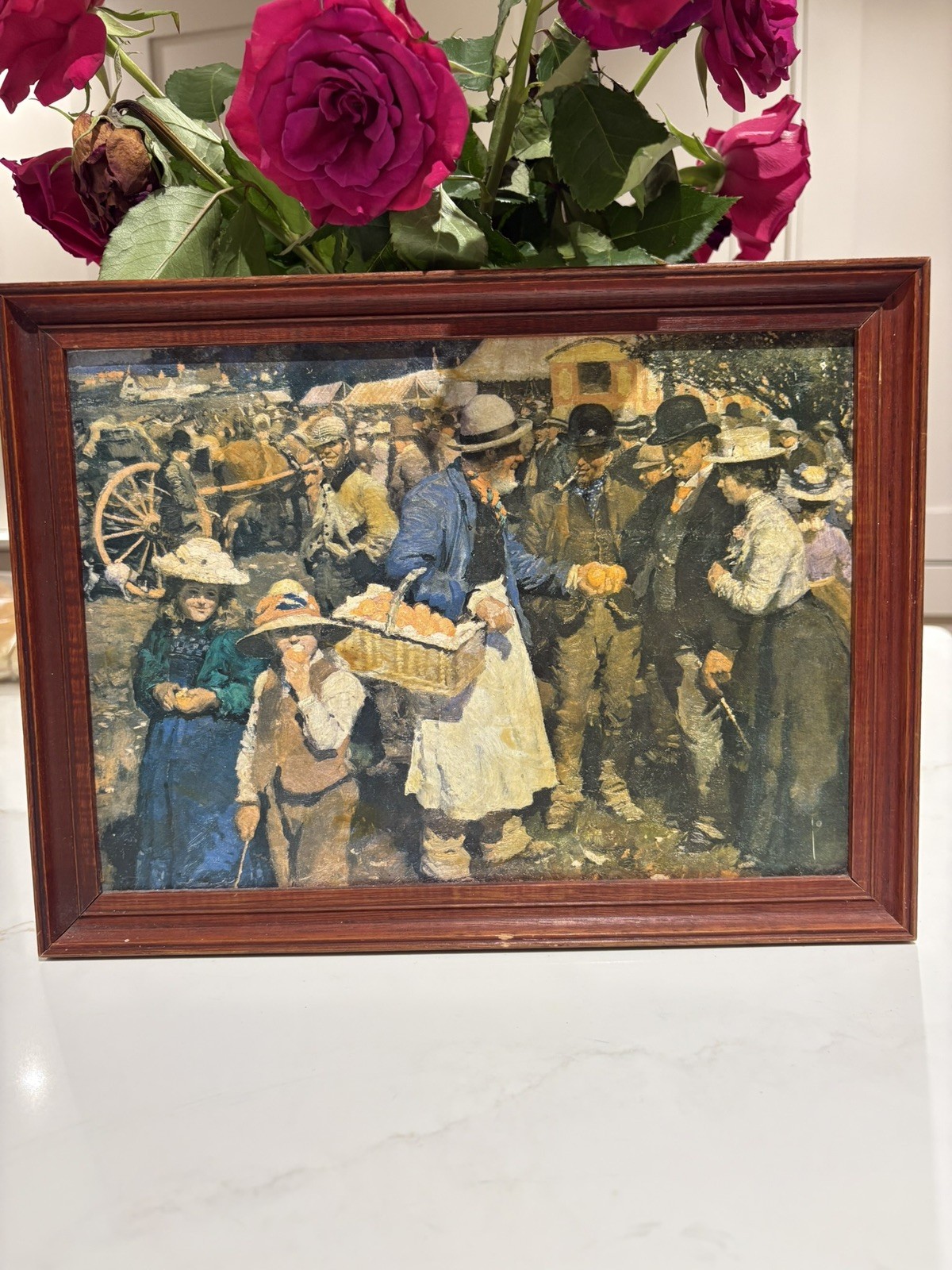 MUNNINGS, ‘A Gala Day’ 32cm x 24cm framed print.