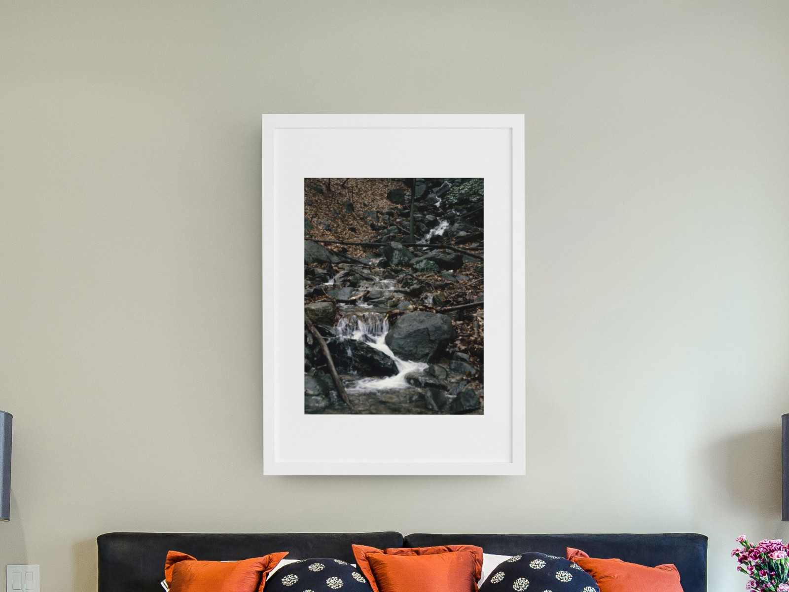 Forest Stream Retro Archival 11×14 Wall Art Print Matte