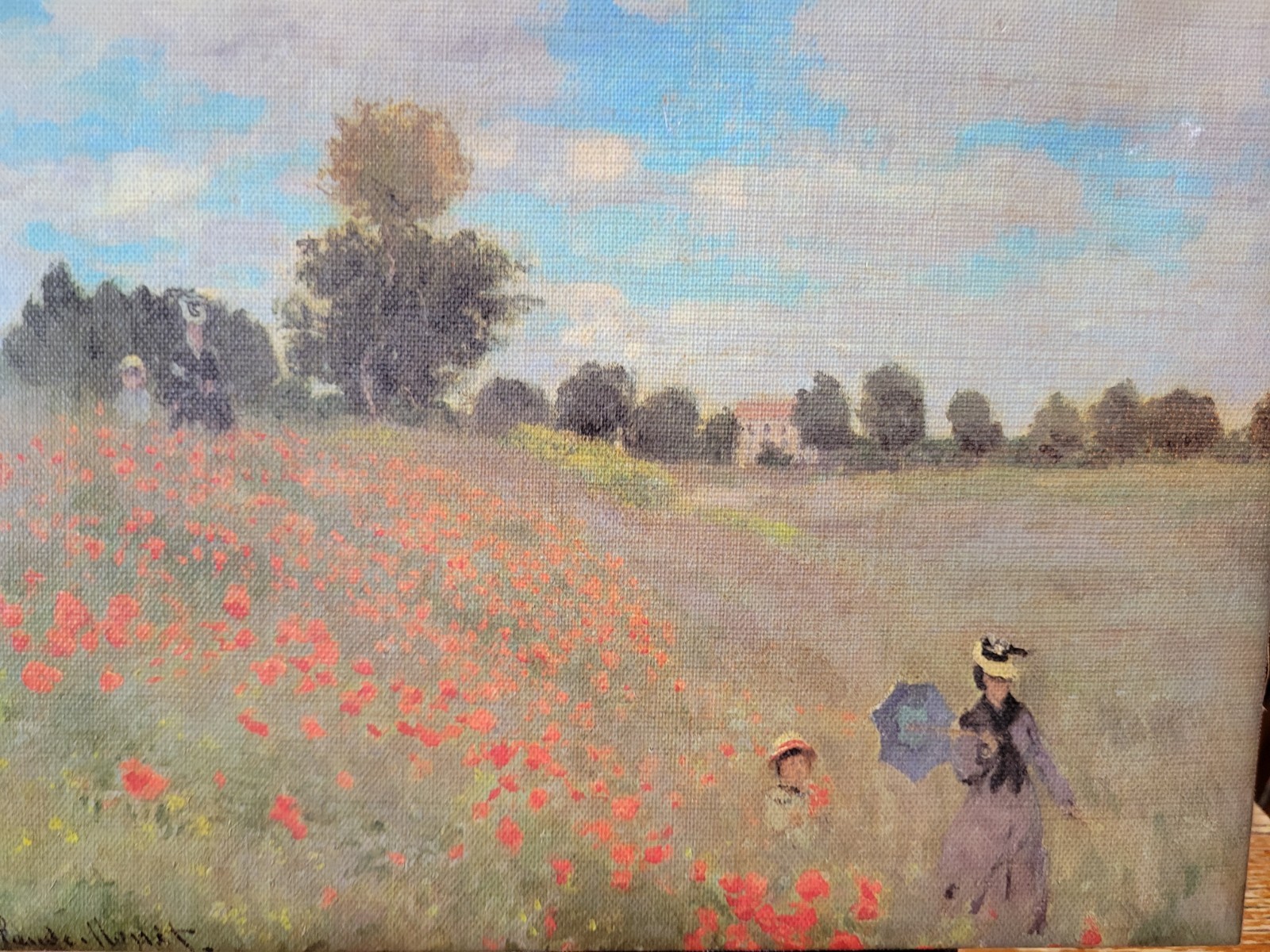 The Corn Poppies by Claude Monet Les Coquelicots Printed in France