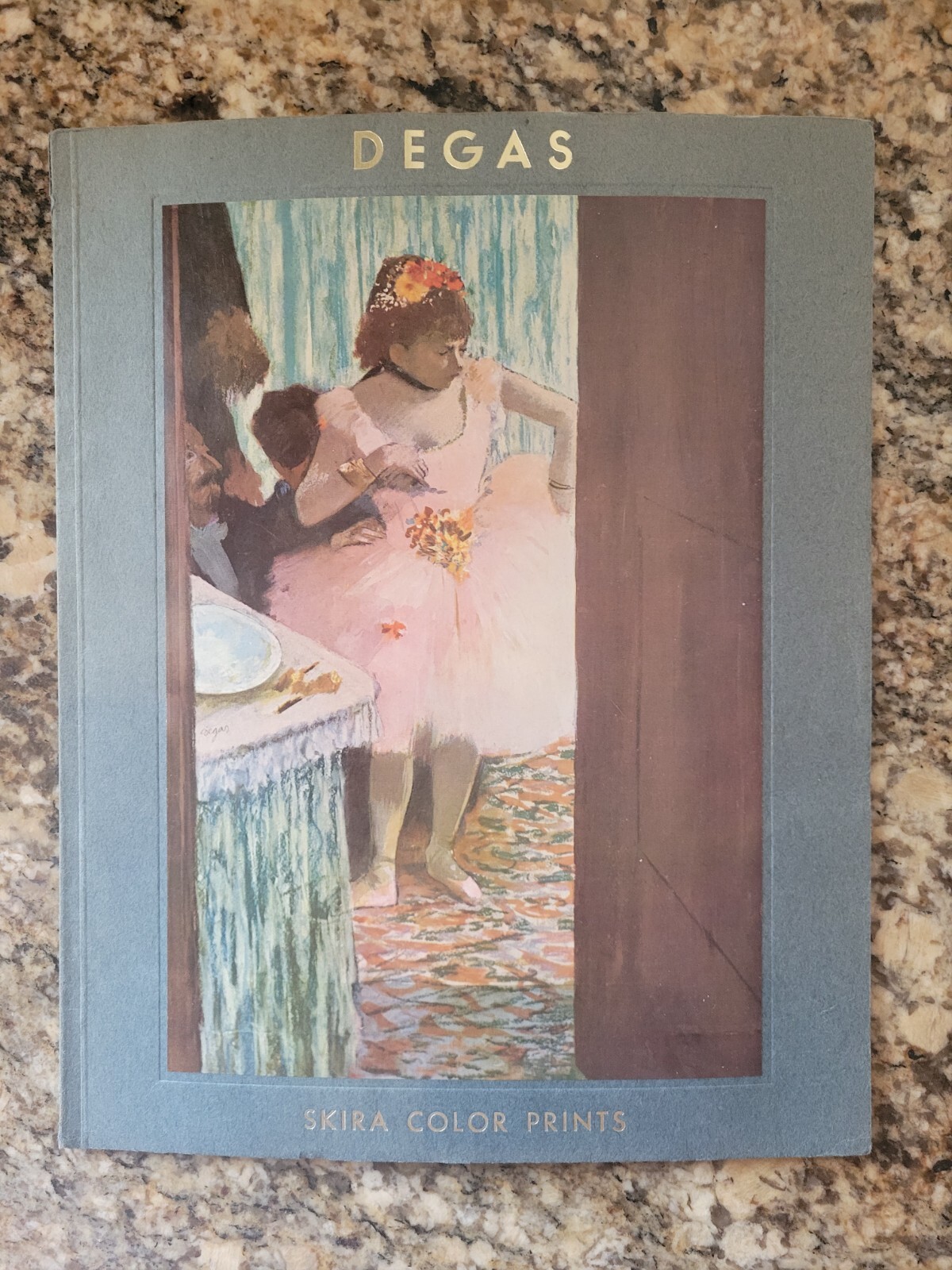 6 PC. SET EDGAR DEGAS 1834-1917 SKIRA COLOR PLATES/PRINTS VINTAGE 1950s BOOKLET!