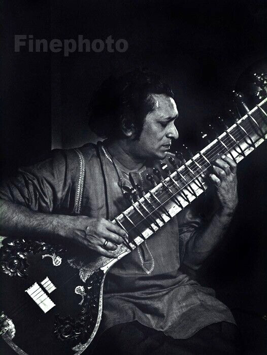 1968/76 Vintage YOUSUF KARSH India Sitar Musician RAVI SHANKAR Photo Gravure Art