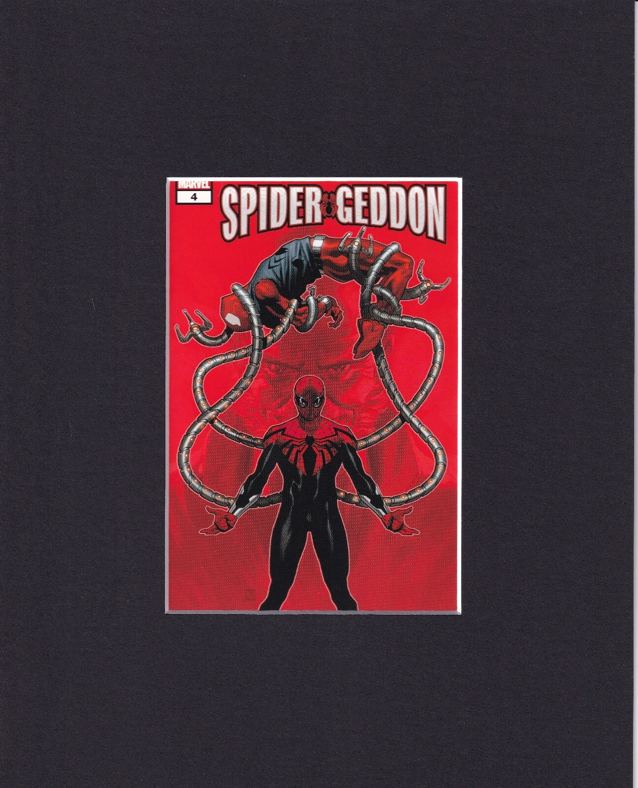 8X10″ Matted Art Print Marvel Comic Book Cover: Spider-Geddon #4… Spider-man