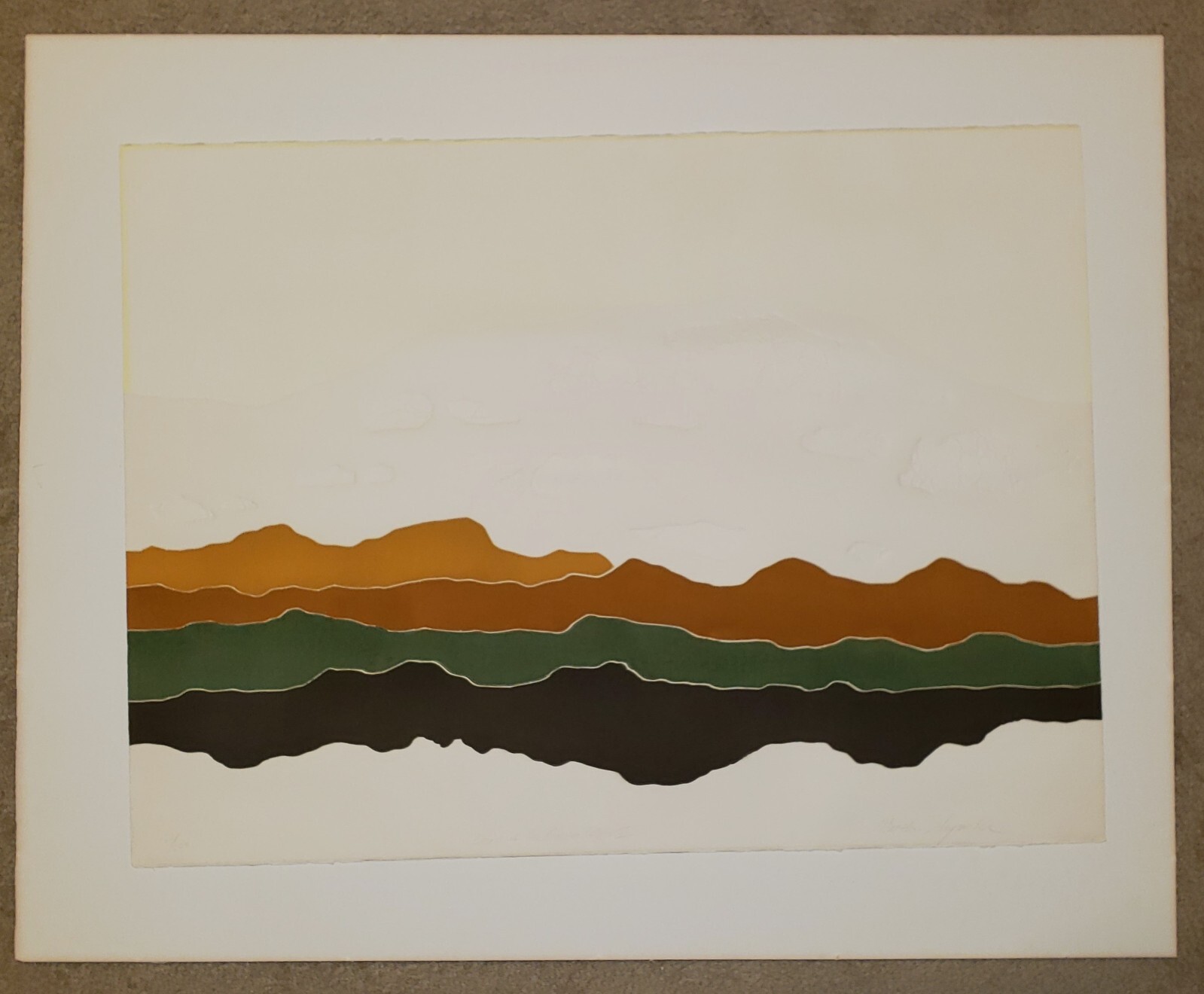 MARTHA SLAYMAKER (1935 – 1999) Original HAND SIGNED Mid-Century Mixed Media