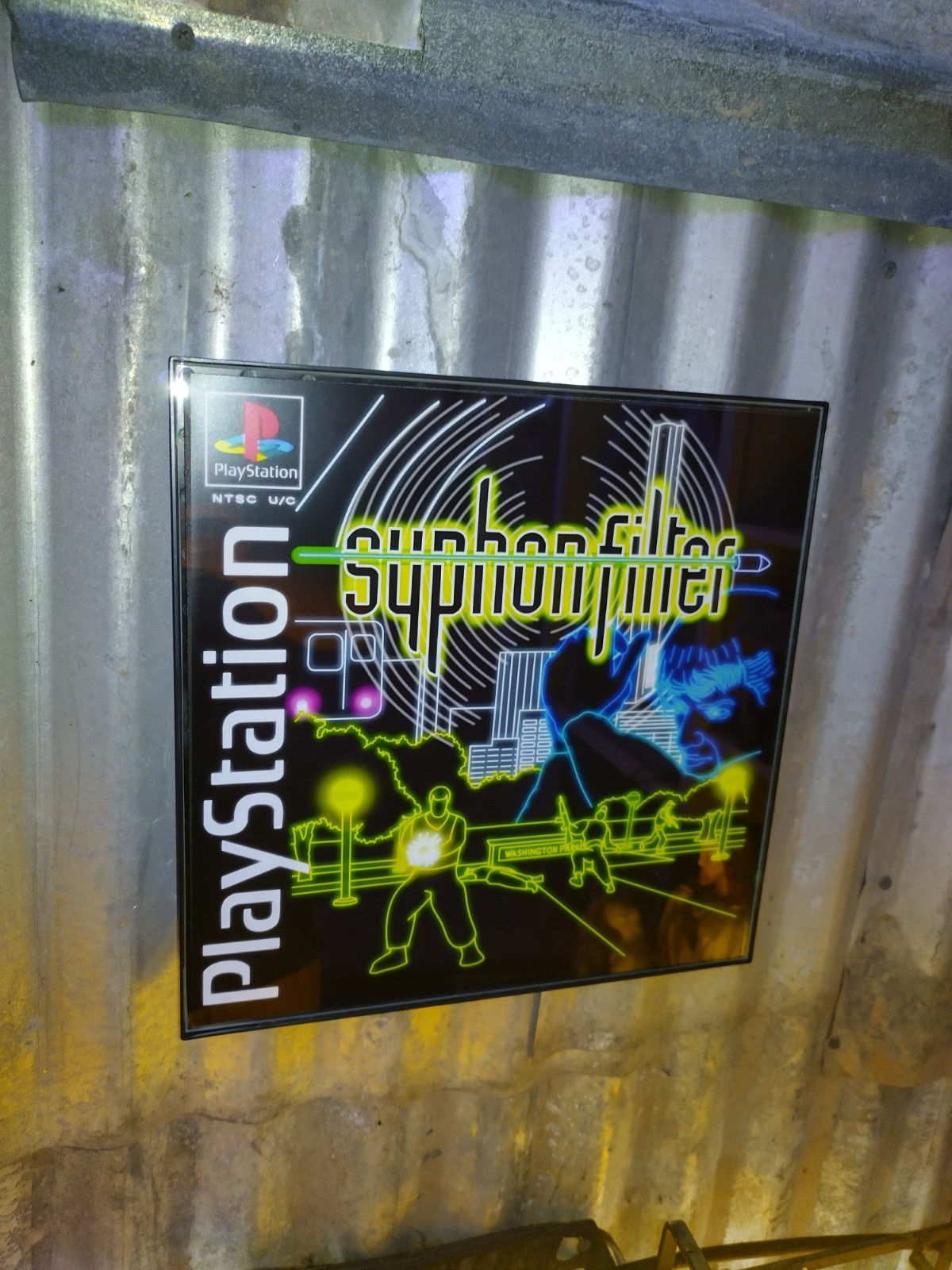 Neon Syphon Filter Retro PlayStation 1 Framed Art Print By Neon Nicho