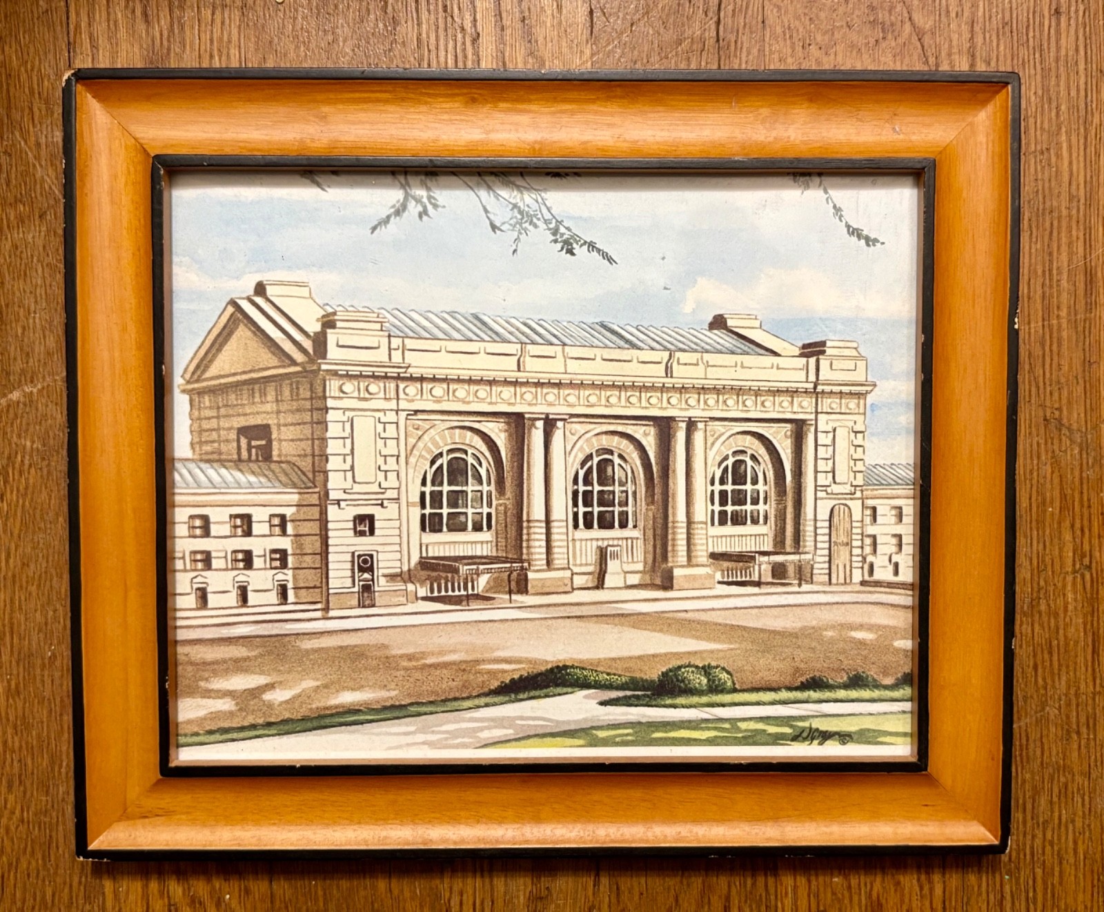 Union Station Kansas City framed artwork 8×10