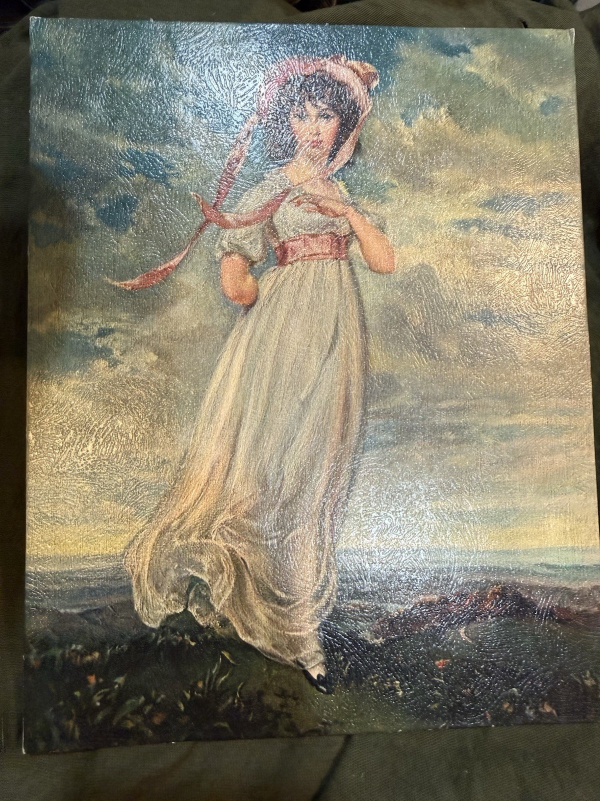 Vintage Lithograph Art Print. Thomas Lawrence. “Pinkie” 8” X 10” Mid Century