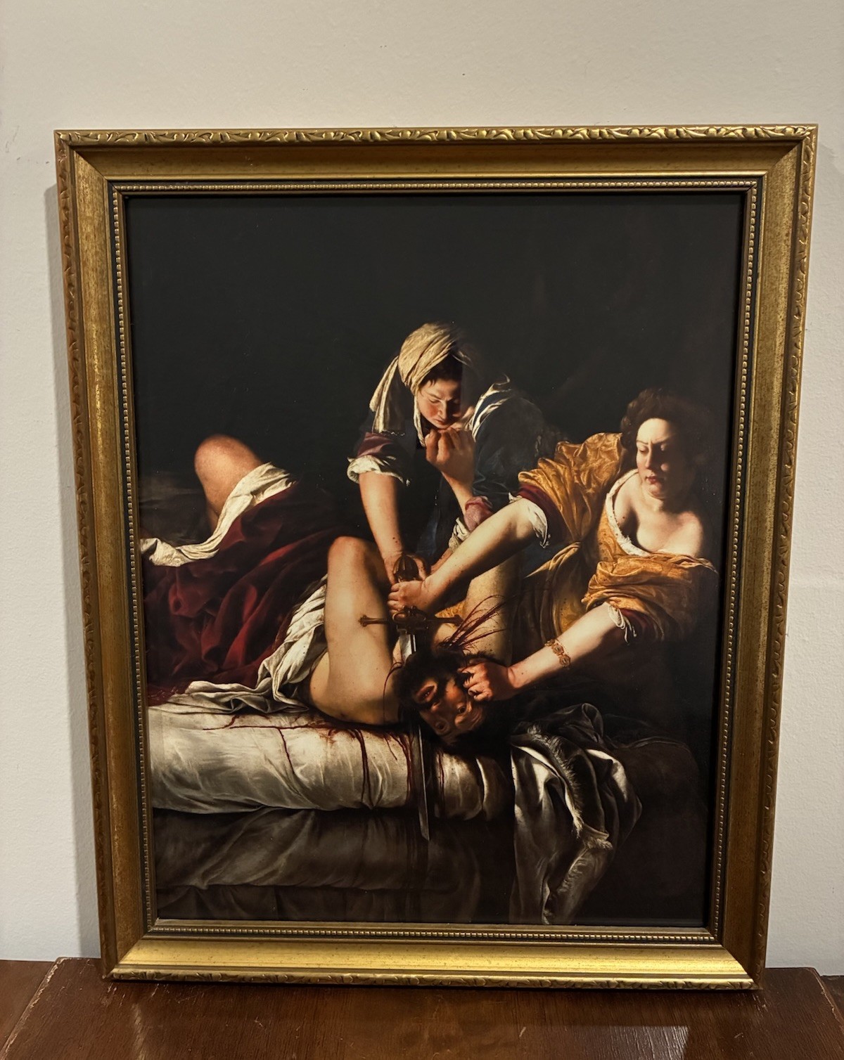 Judith Beheading Holofernes Framed Print 13×16 Gentileschi Feminist Wall Art