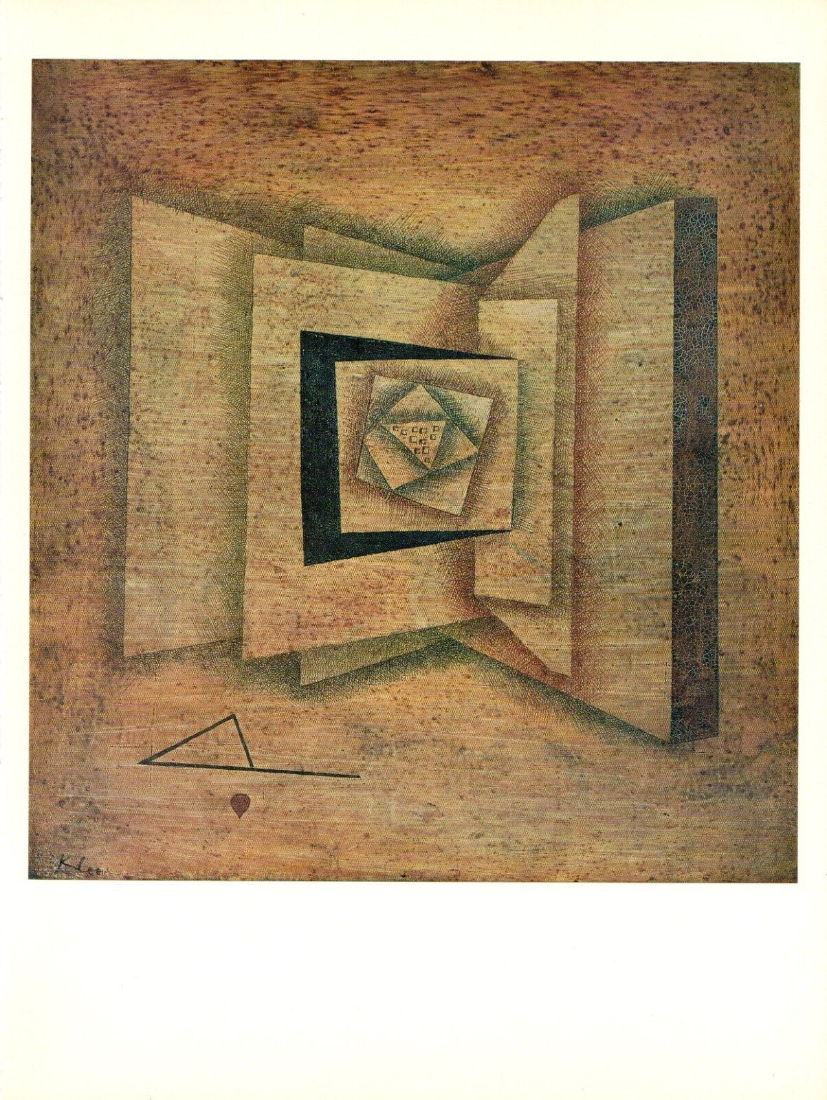 1967 Vintage PAUL KLEE “OPEN BOOK” WONDERFUL FAMOUS COLOR offset Lithograph