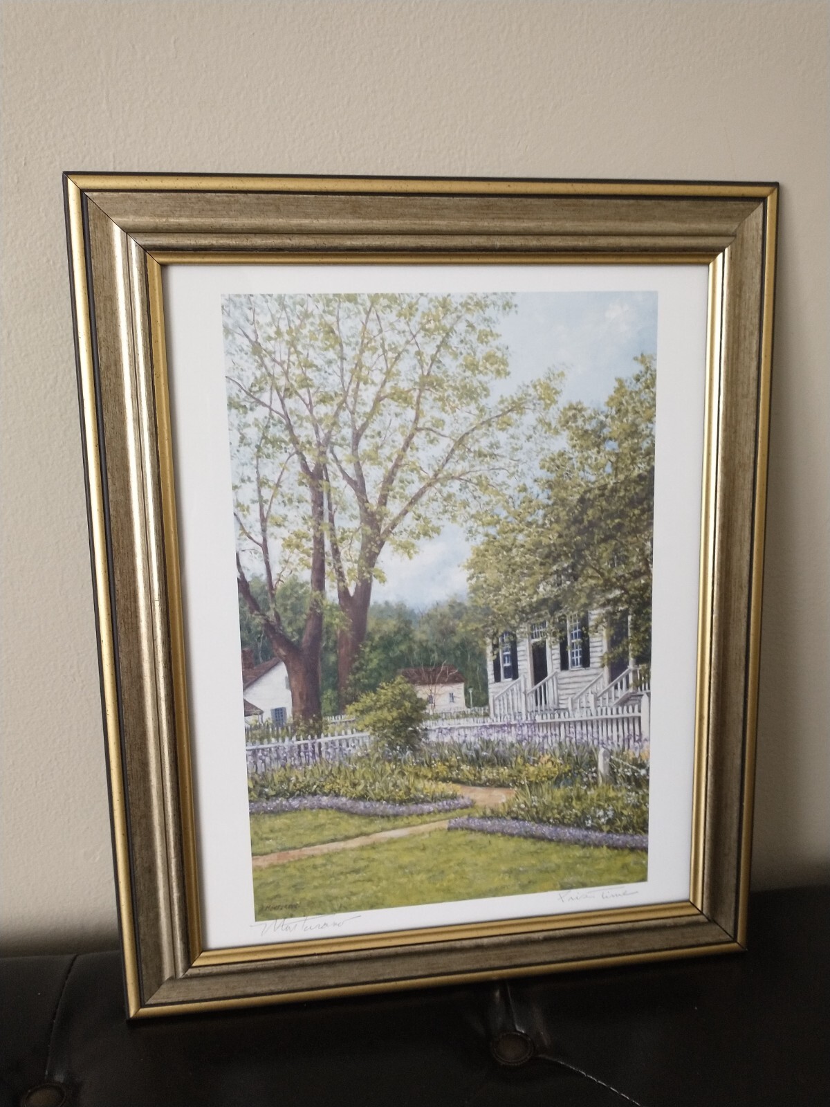 Caesar Monturano signed print Iris Time, year 2000, framed, very good condition