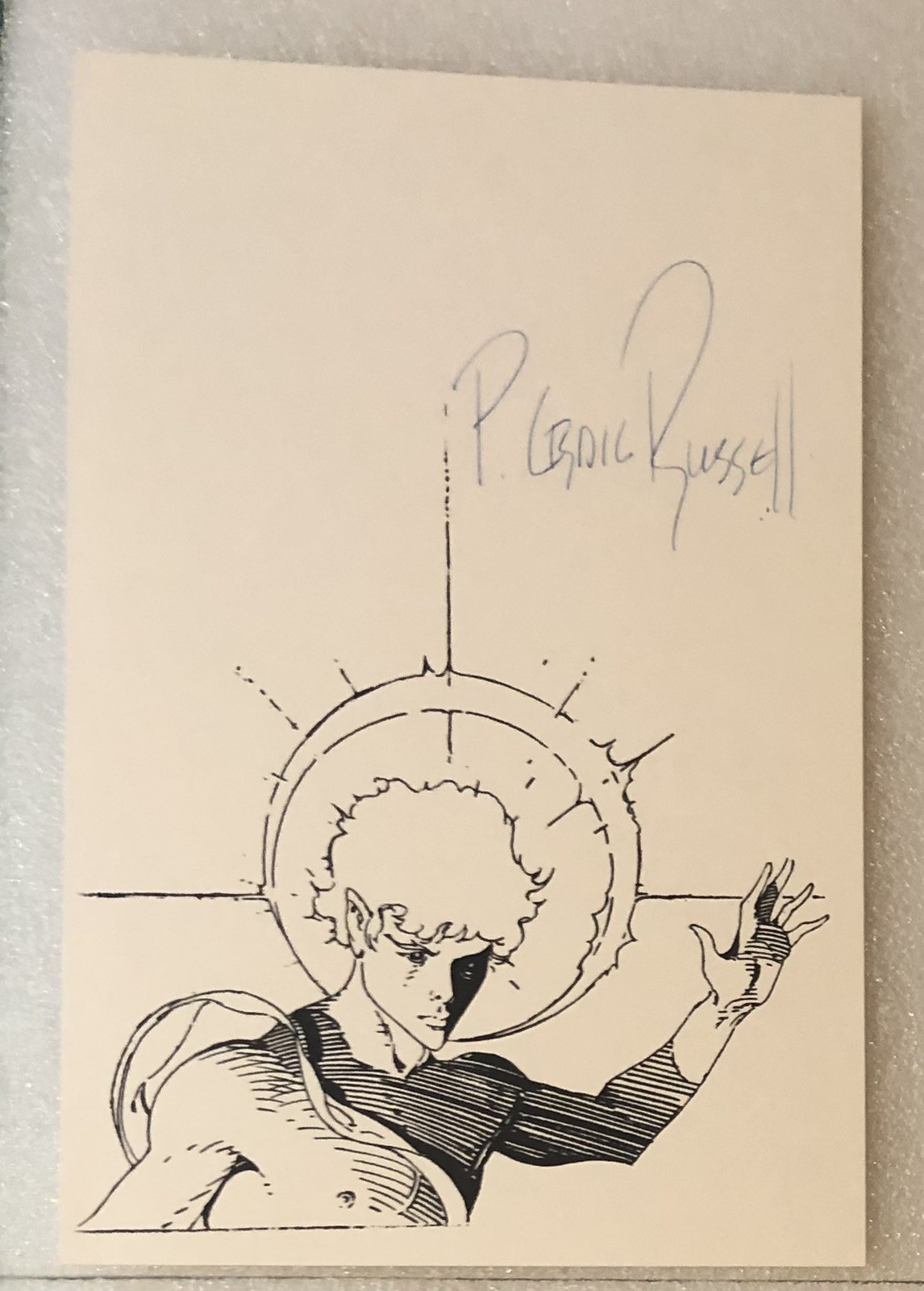 P Craig Russel Signed Comic Art Print Vintage Sandman 1980s Era Autographed