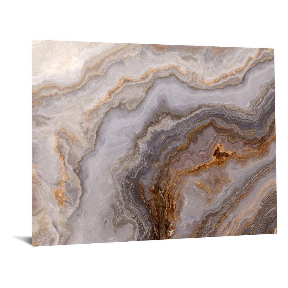 1-Piece Unframed Abstract Graphic Art 40 In. X 60 In.