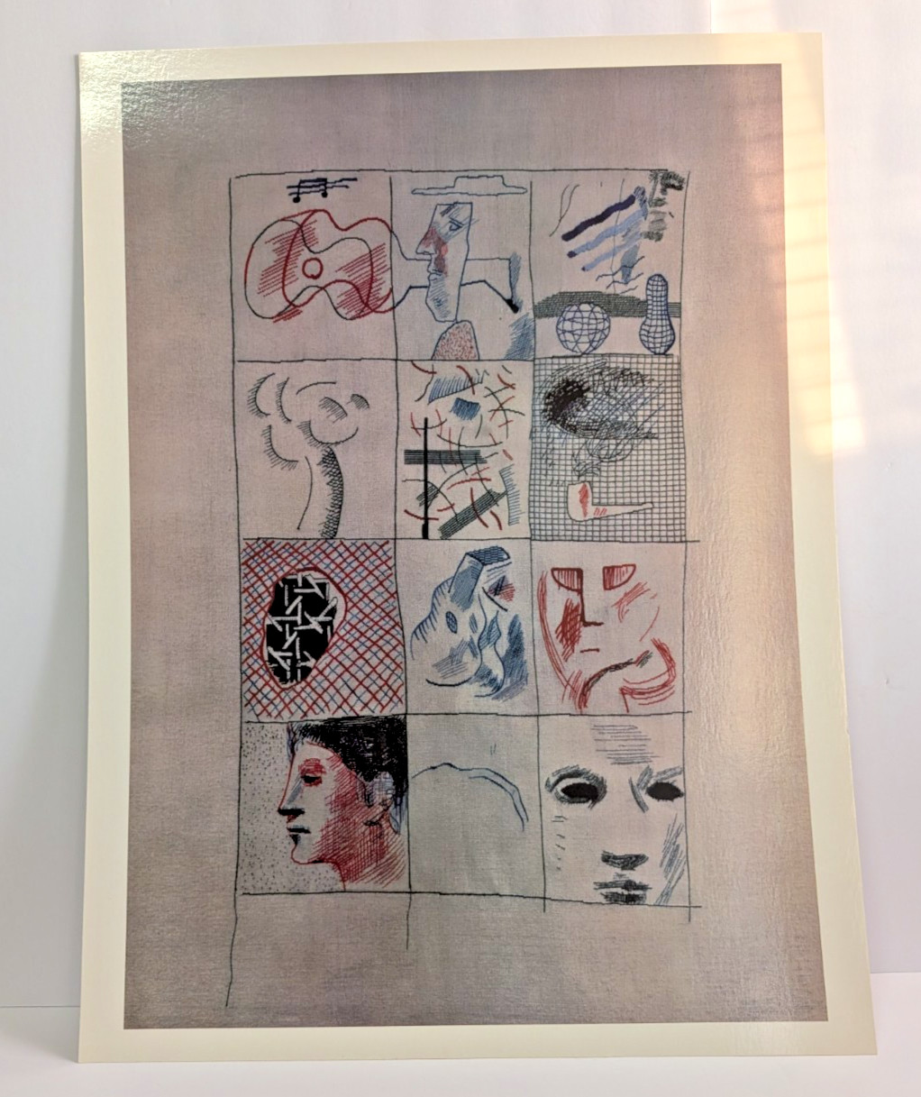 DAVID HOCKNEY The Blue Guitar No. 1 Vintage Laminated Lithograph Art Print