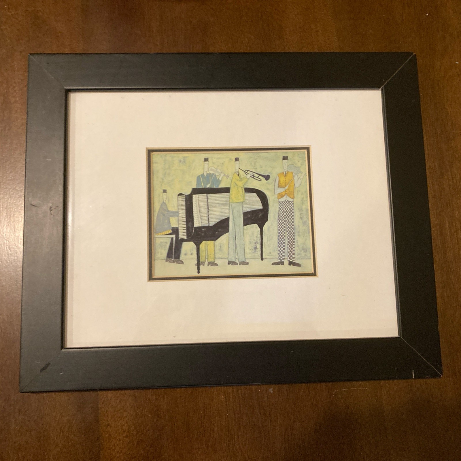 Vintage Small Spence by Annora Spence – Musicians – Framed & Matted Print Rare