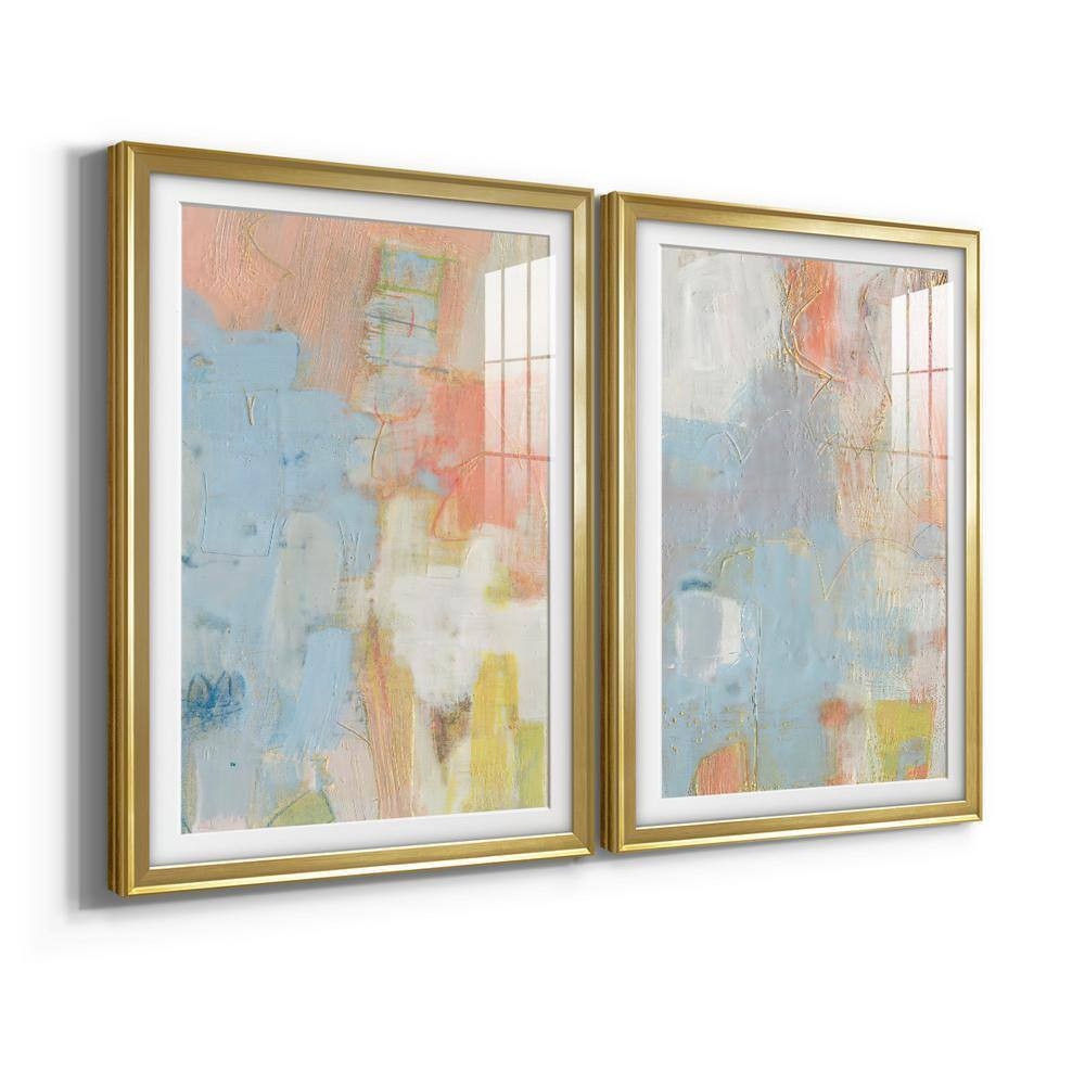 Cully I by Wexford Homes 2-Pieces Framed Abstract Paper Art Print 18.5 In. X 24.