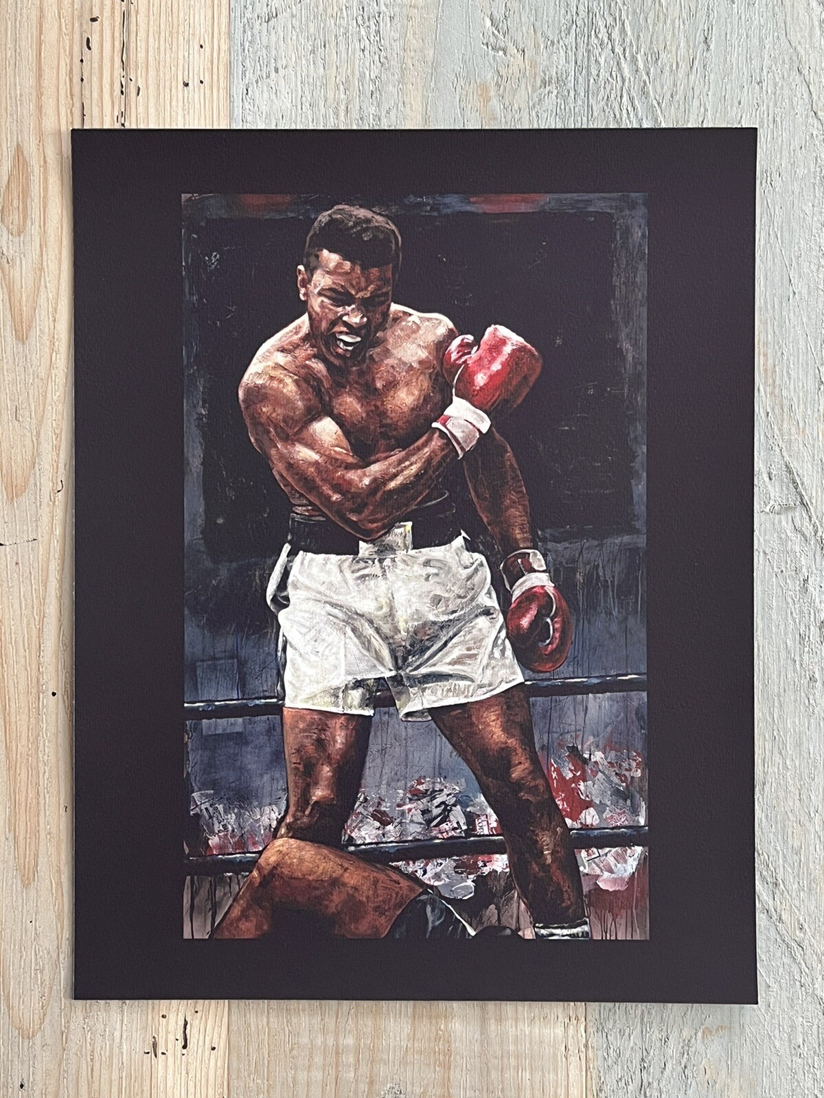Muhammad Ali Lithograph Print Stephen Holland Poster Artwork 11×14 Collectible