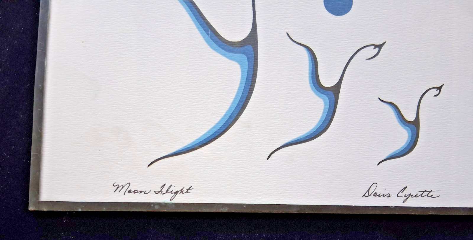 Doris Cyrette “MOON FLIGHT” Framed Lithograph Small