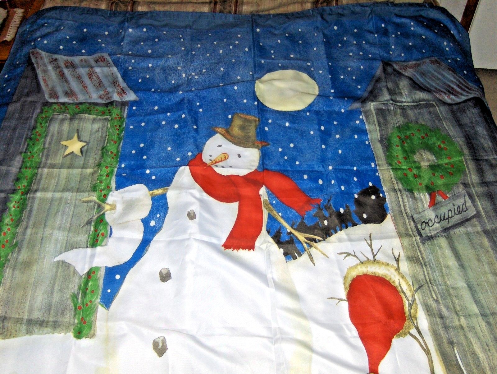 BEAUTIFUL WINTER SCENE WALL HANGING BECCA BARTON 69″ x 69″ **FREE SHIPPING**