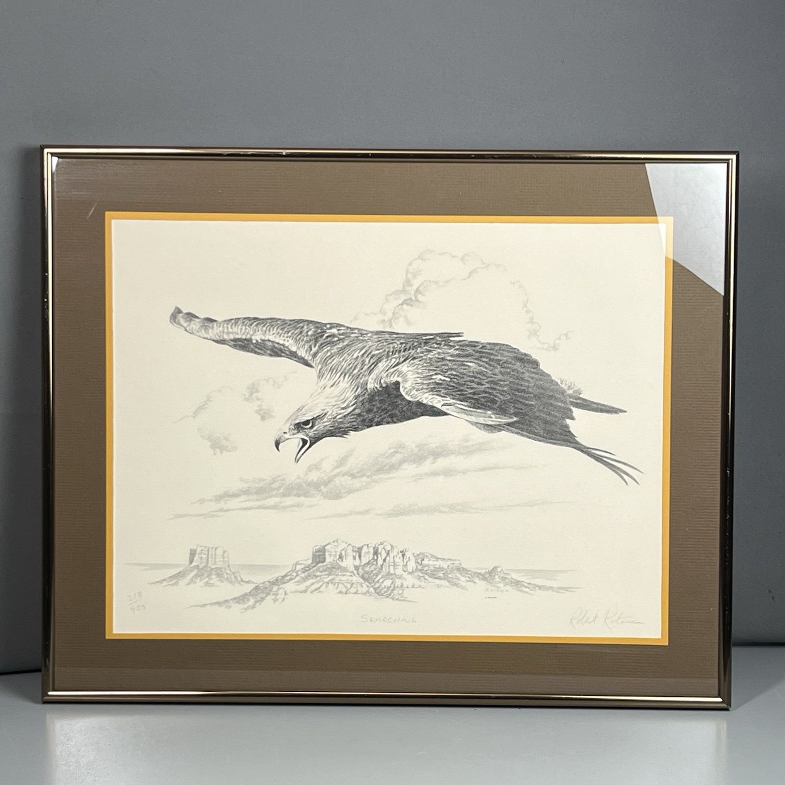 Robert Katona “Searching” Bird Of Prey Falcon Limited Ed. 218/925 Falcon