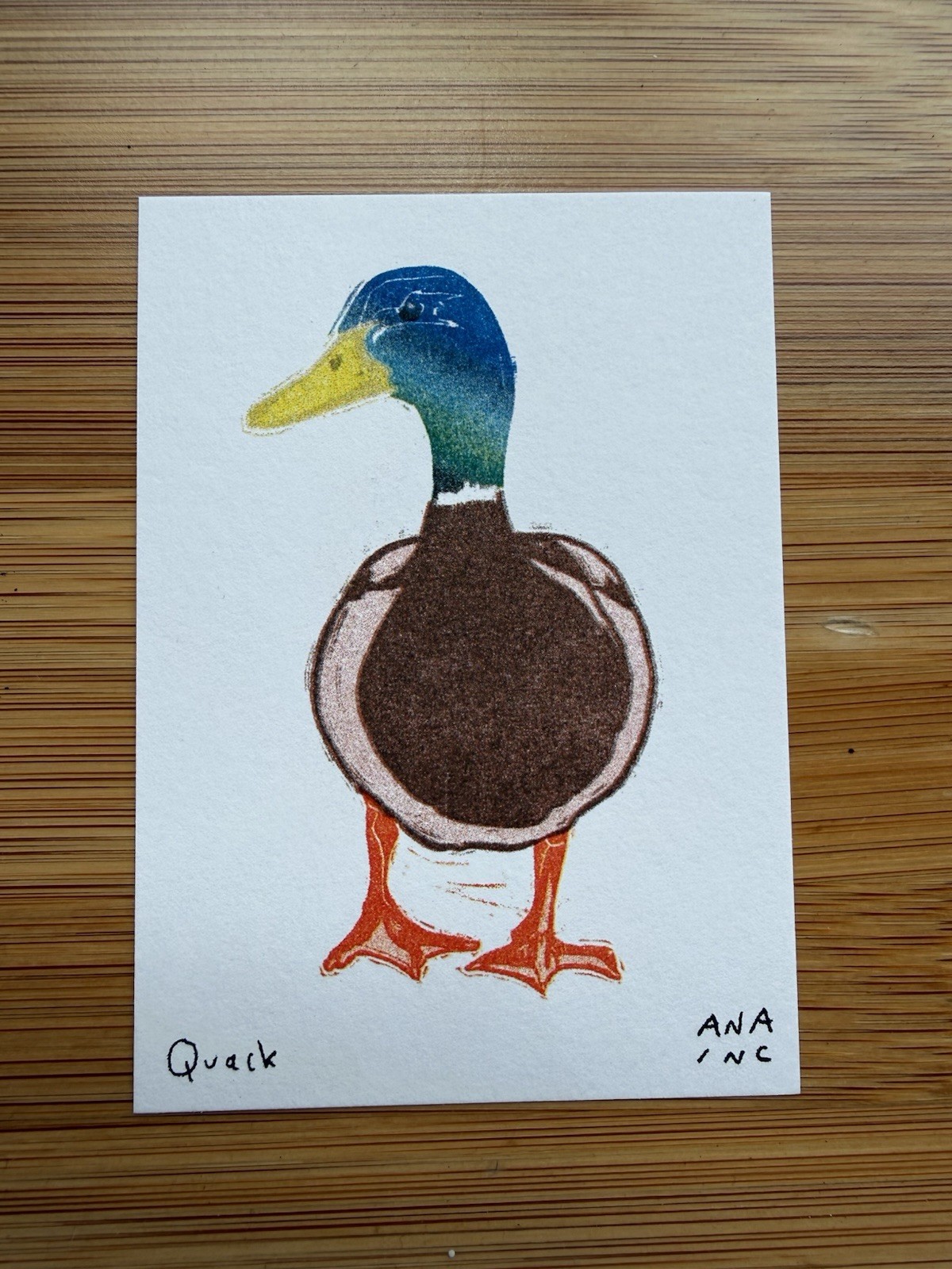 Ana Inc Anastasia Inciardi Mini Print – Duck – Quack