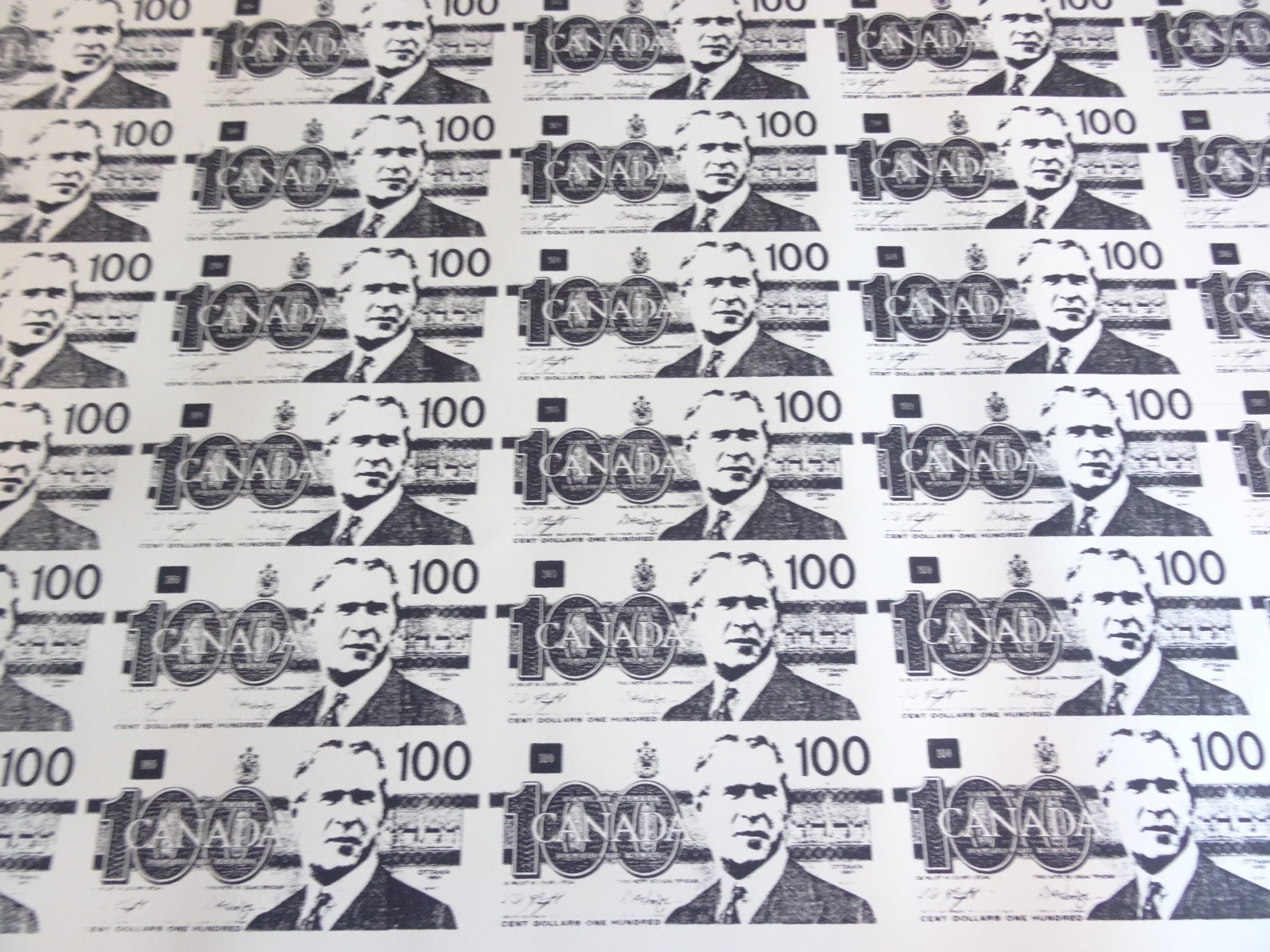 2003 Wrongwroks $100 DOLLAR BILL VS. Canadian Banksy’s FINE Art Print S/N #8/10
