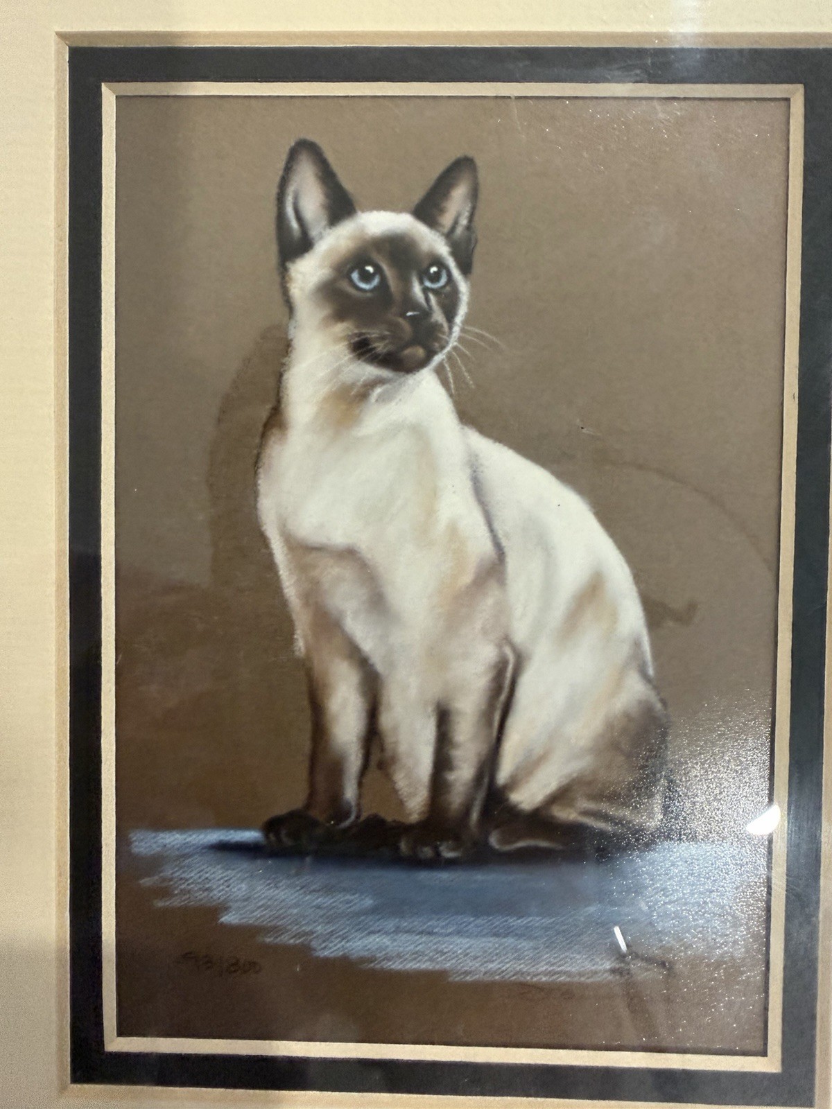 Joanne Graham Signed Numbered Prints Siamese Kittens Cats Ltd Ed Framed Decor