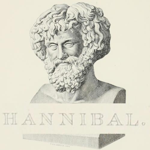 HANNIBAL ANCIENT ROME PRINT STEEL ENGRAVING 1884 LEGENDARY GENERAL CARTHAGE WAR