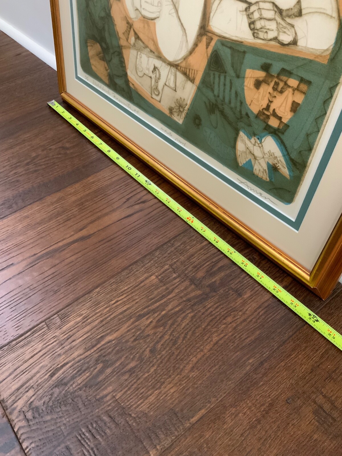 IRVING AMEN SKETCHBOOK FRAGMENTS #14 ‘ARTIST PROOF’ SIGNED 24X18 FRAMED MATTED