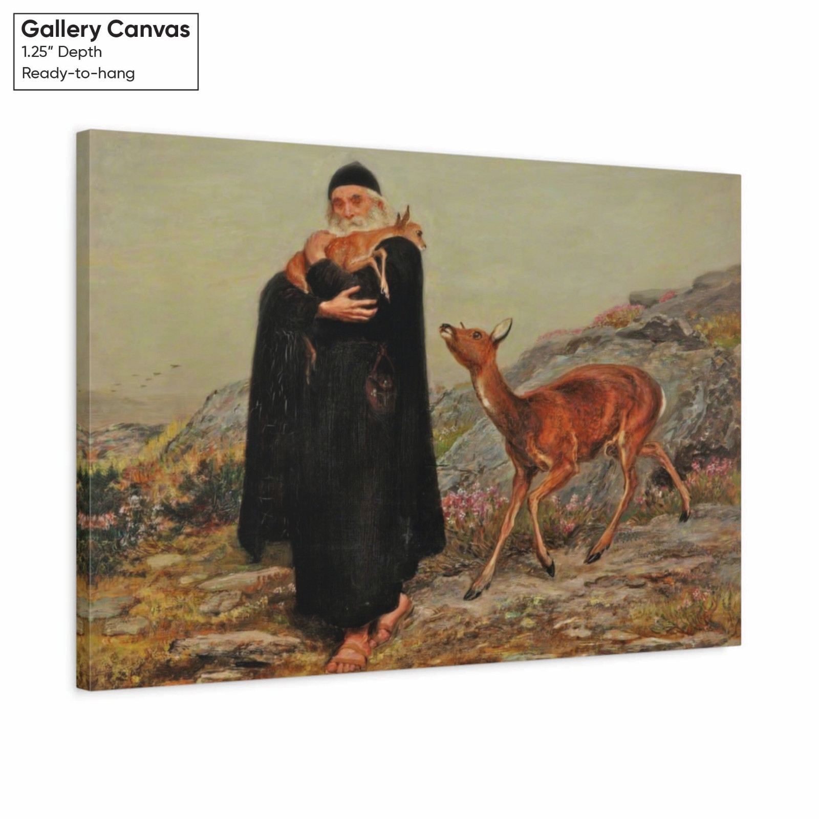 Briton Riviere Saint Patrick Canvas Wall Art – Christian Poster