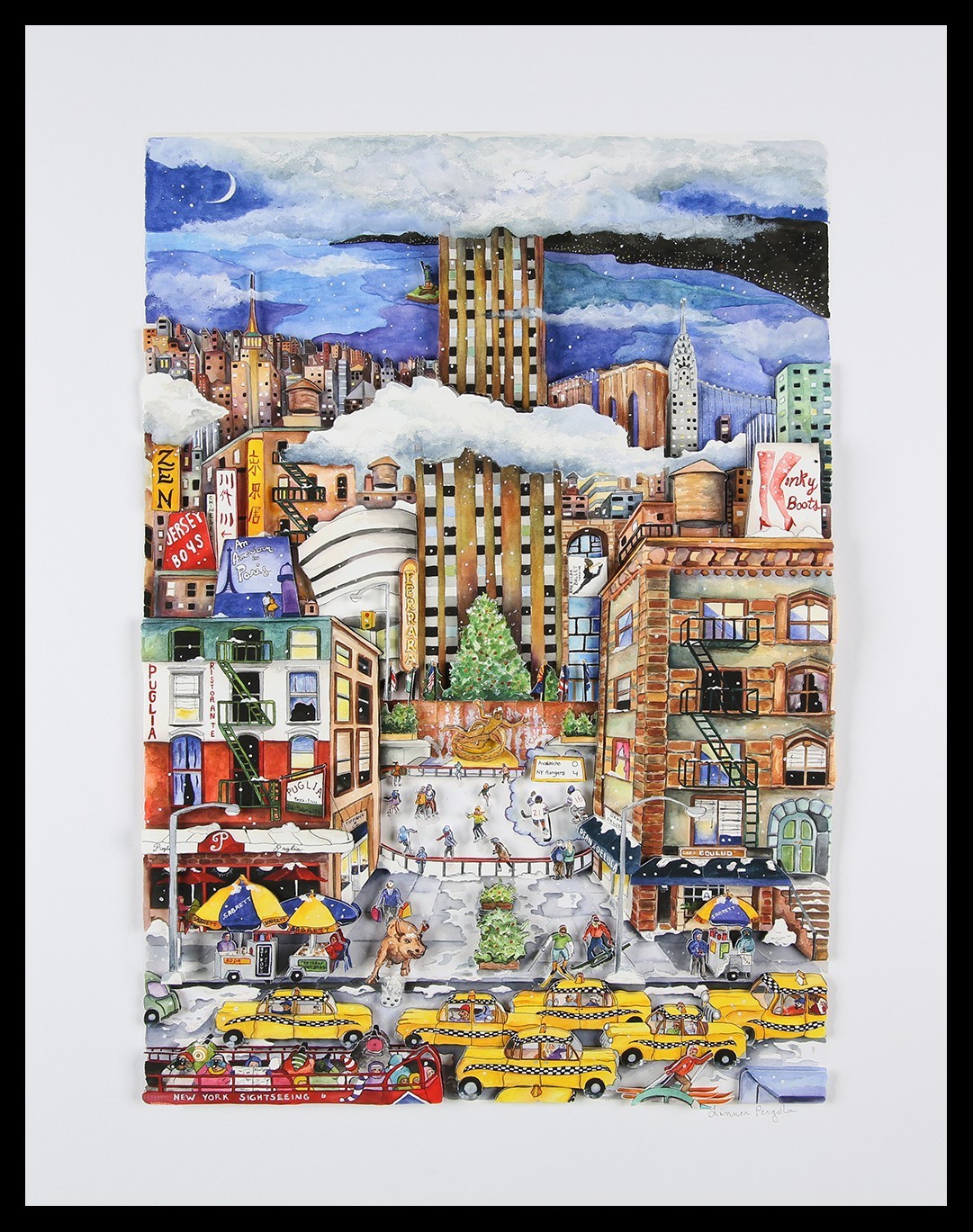 Pergola, Linnea – Light Snowfall in NYC – Deluxe – Giclee – Autographed