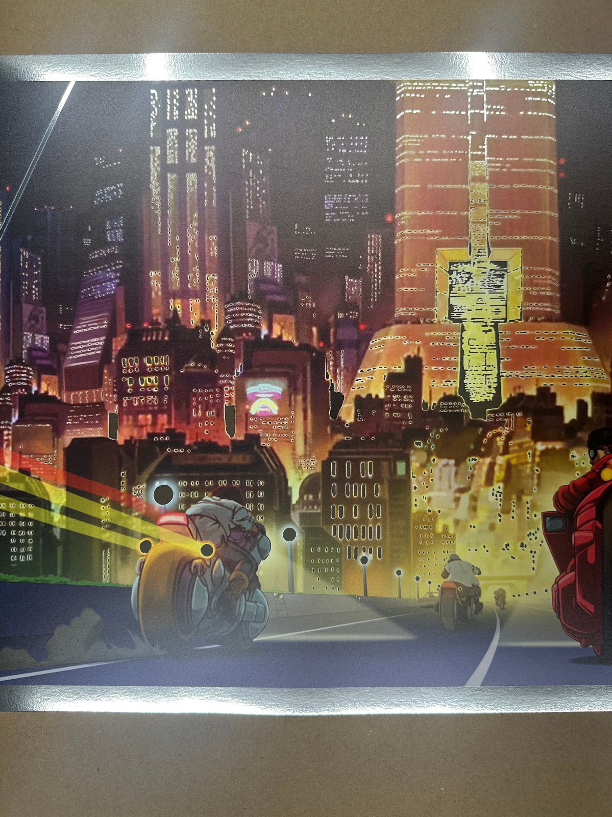 WELCOME TO NEO-TOKYO by Pablo Olivera SILVER FOIL Giclee Print Akira Movie
