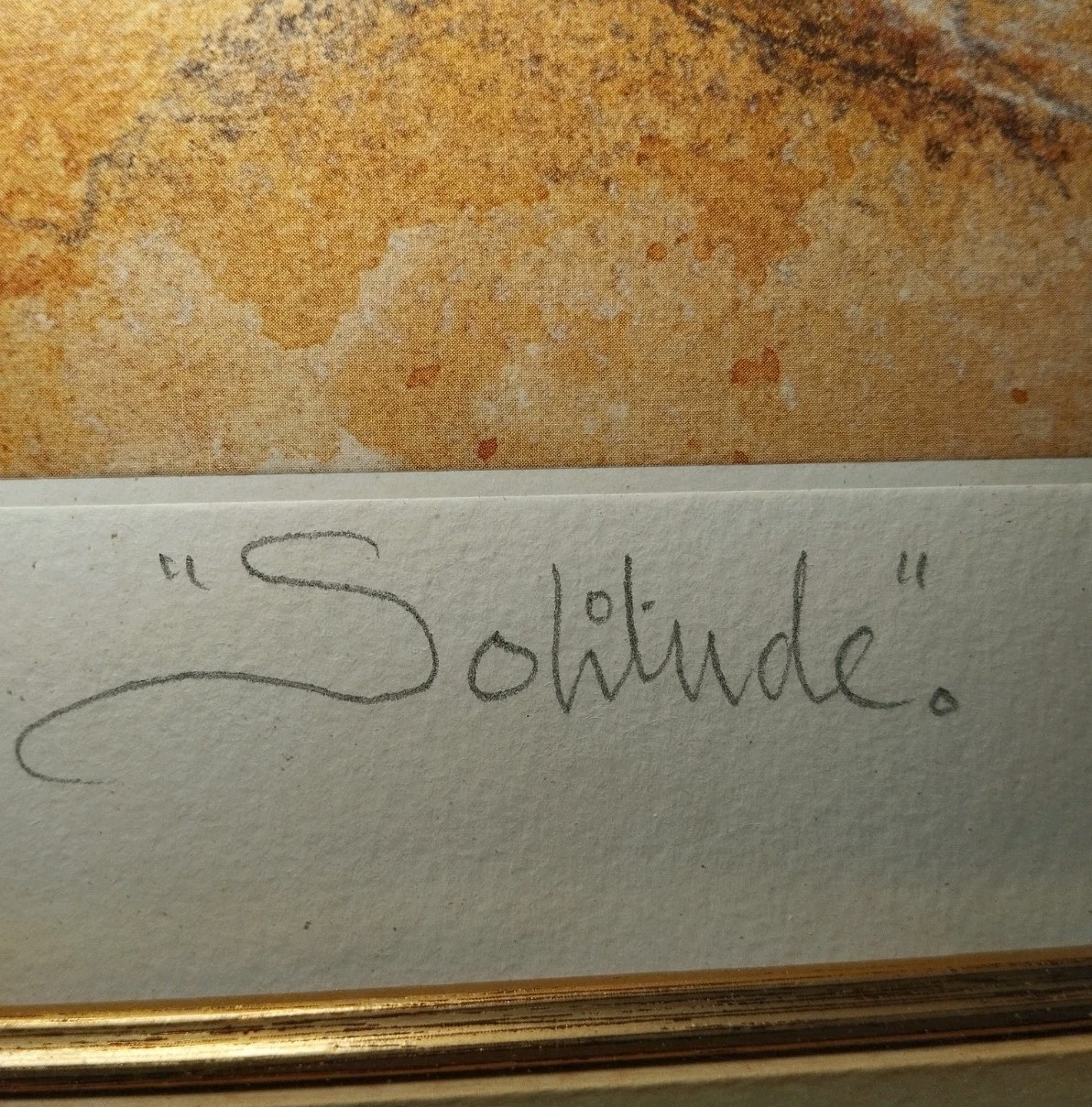 Solitude By Joy Kirton-Smith – Large Limited/Numbered & Signed Print. Freepost