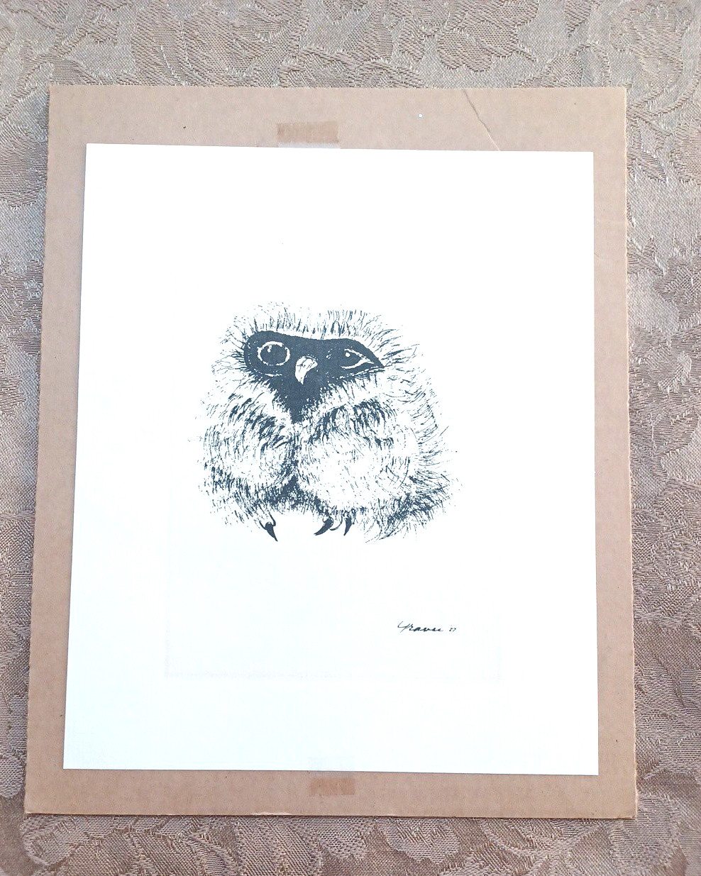 VTG Morris Graves 1987 Owl Print Size See Photos