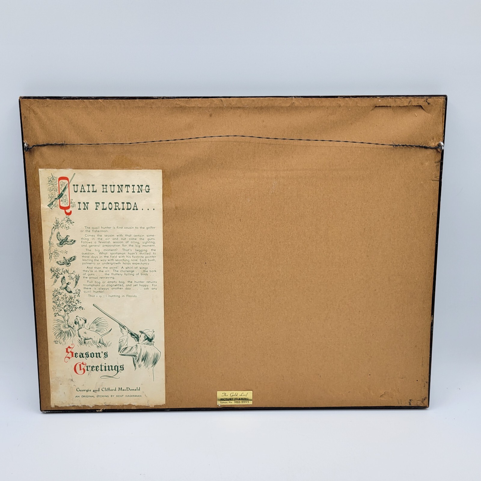 KENT HAGERMAN (1893-1978) Five Signed Etchings Florida Collection 1940-1963