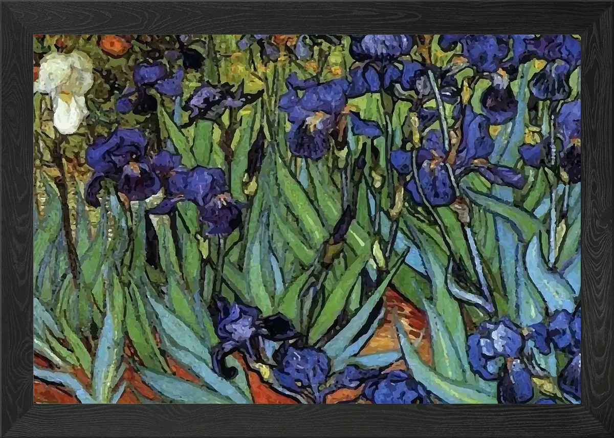 Vangogh art plants Framed Wall Art Poster Canvas Print Picture