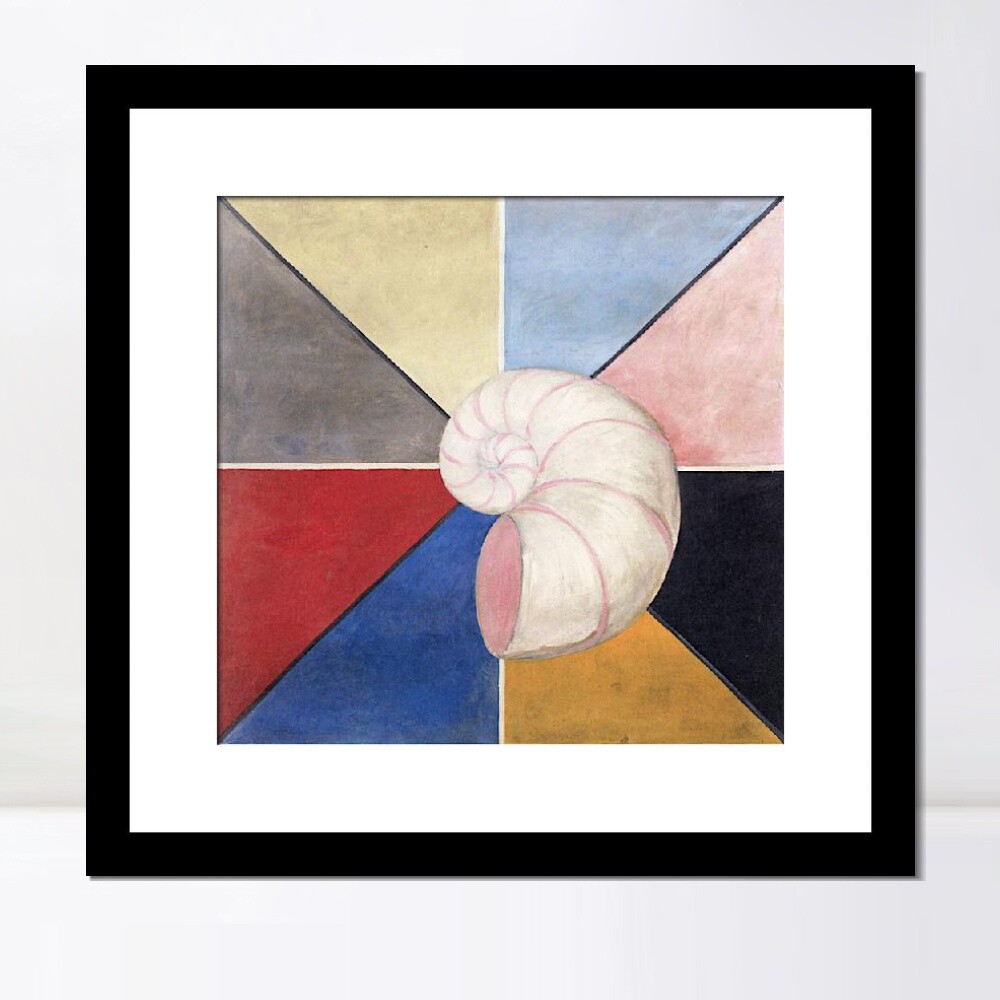 Framed Canvas Giclee Print Art Series#017 by Hilma Af Klint Wall Art Home Decor