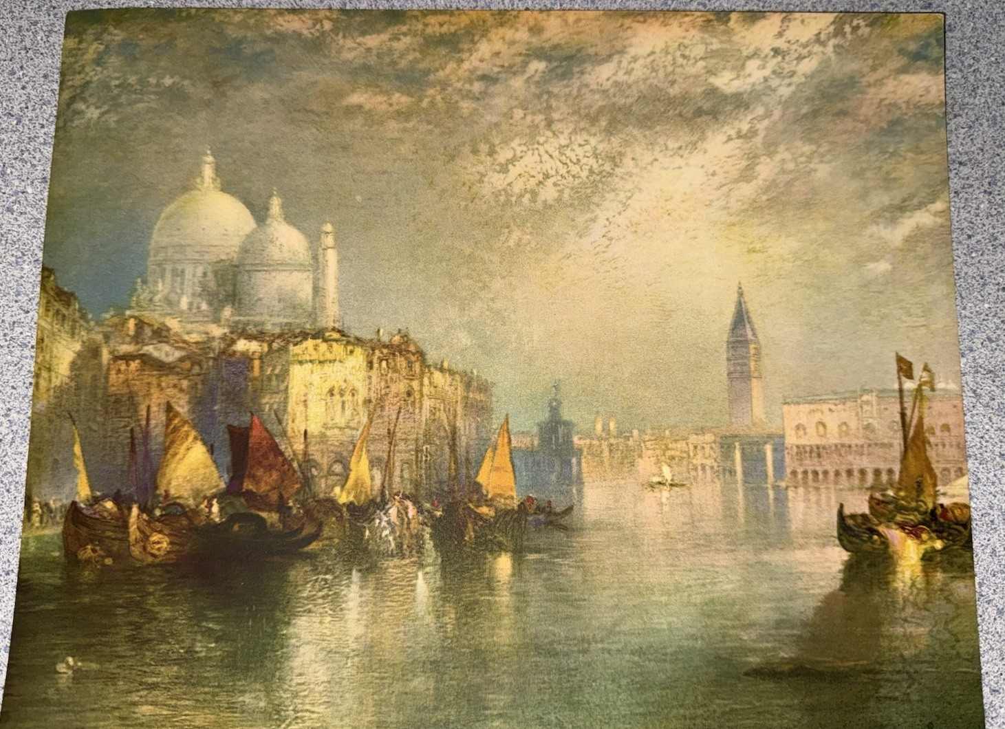 Early 1900s Vintage Grand Canal, Venice Italy Print Thomas Moran