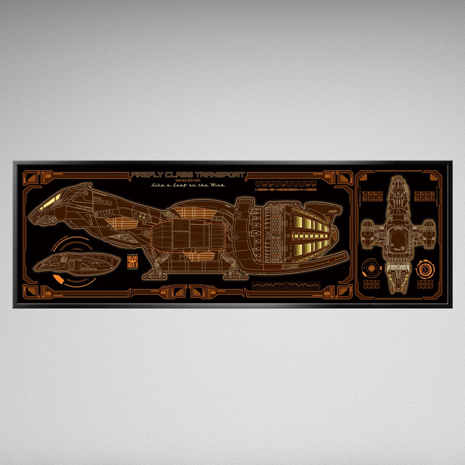 Firefly Class Transport – 36 x 11.75 Inch Print