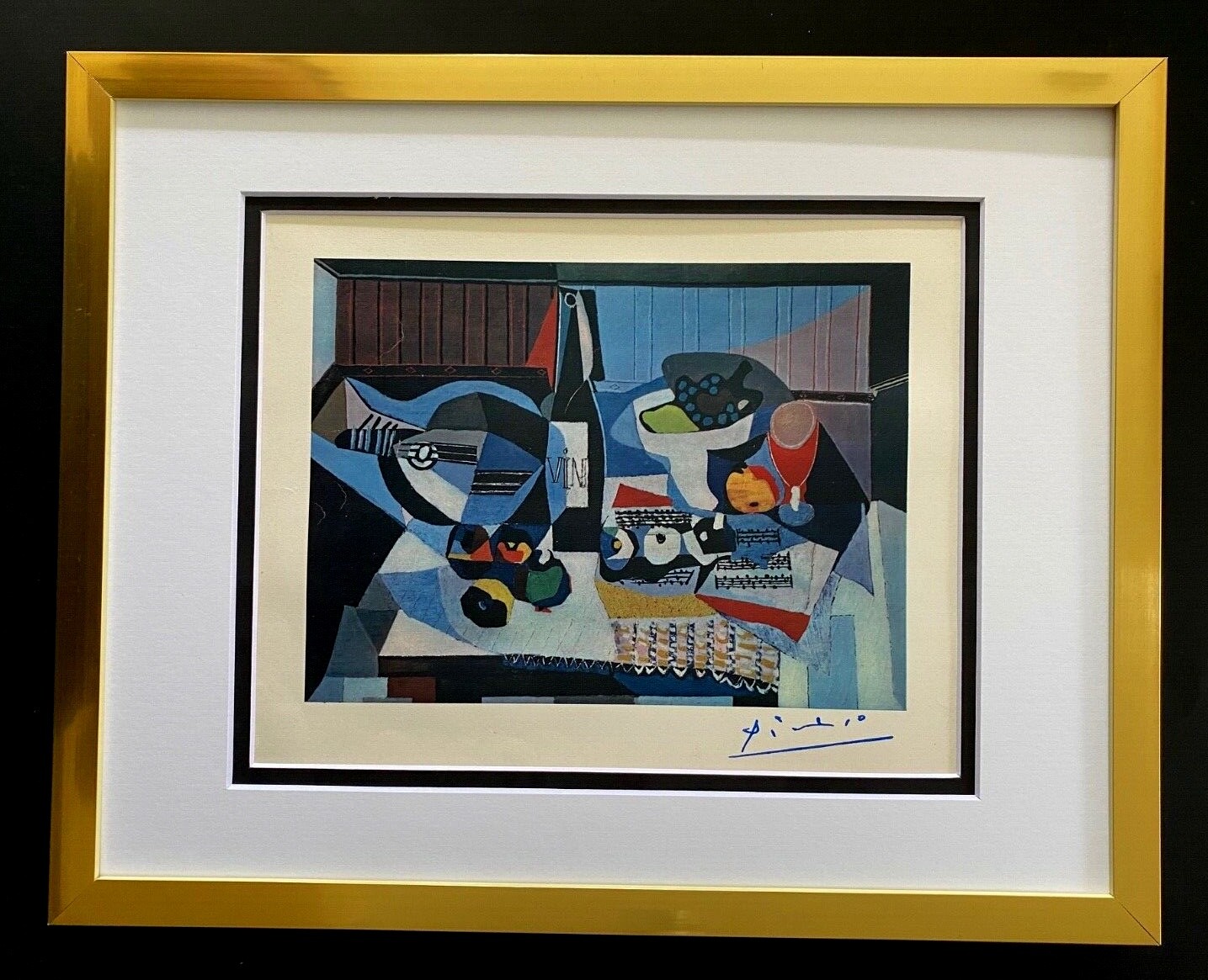 PABLO PICASSO 1948 BEAUTIFUL SIGNED PRINT IN NEW FRAME READY TO HANG