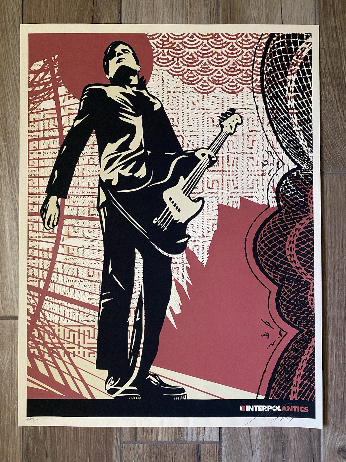 Shepard Fairey Obey Giant Interpol Antics Carlos Signed Numbered Screen Print