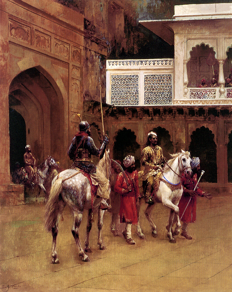 Edwin Weeks Indian Prince Palace of Agra 1883 17″x 22″ Archival Art Print